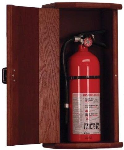 Wooden Mallet Fire Extinguisher Cabinet, 5-Pound, Light Oak/Acrylic in Saudi Arabia