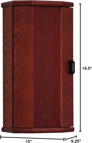 Wooden Mallet Fire Extinguisher Cabinet, 5-Pound, Light Oak/Acrylic in Saudi Arabia