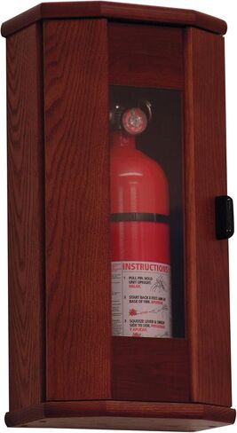 Wooden Mallet Fire Extinguisher Cabinet, 5-Pound, Light Oak/Acrylic in Saudi Arabia