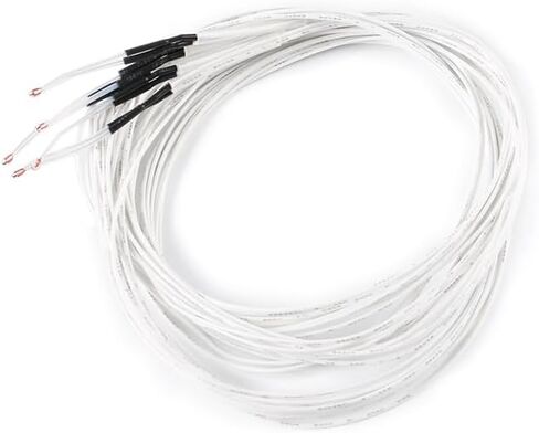 10Pcs 3D Printer NTC Temperature Sensor 100K ohm NTC 3950 Thermistors Sensors with 1m Cable Single Ended Glass Seal 1% 100K 3950 in Saudi Arabia