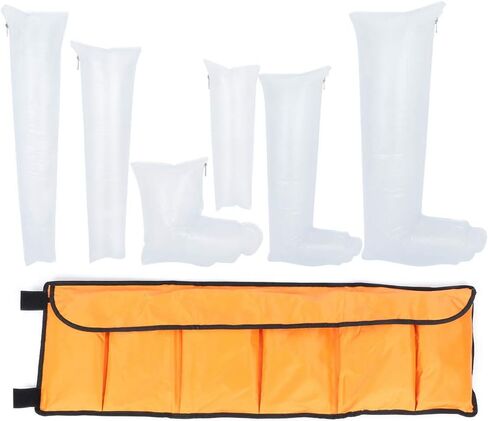 مجموعة جبيرة الهواء 7 قطعة ذراع الساق جبيرة الهواء القابلة للنفخ مجموعة التخييم في الهواء الطلق الإسعافات الأولية طقم الطوارئ الاستخدام اليومي لتخفيف آلام العظام المكسورة in Kuwait