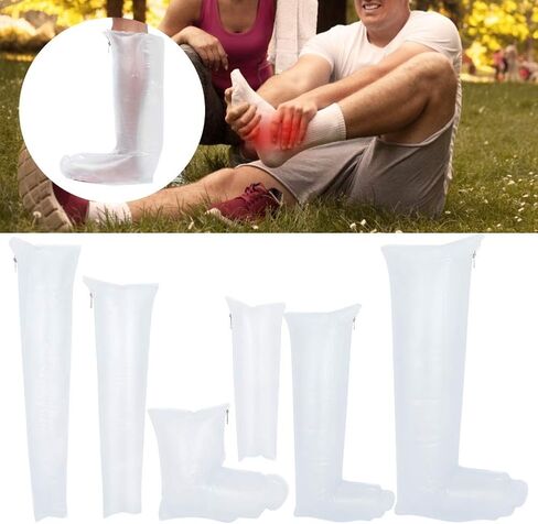 مجموعة جبيرة الهواء 7 قطعة ذراع الساق جبيرة الهواء القابلة للنفخ مجموعة التخييم في الهواء الطلق الإسعافات الأولية طقم الطوارئ الاستخدام اليومي لتخفيف آلام العظام المكسورة in Kuwait