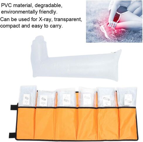 مجموعة جبيرة الهواء 7 قطعة ذراع الساق جبيرة الهواء القابلة للنفخ مجموعة التخييم في الهواء الطلق الإسعافات الأولية طقم الطوارئ الاستخدام اليومي لتخفيف آلام العظام المكسورة in Kuwait