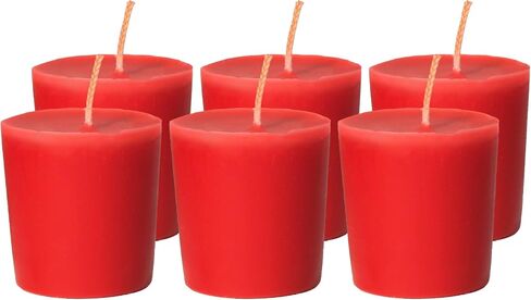 CandleNScent Dark Blue Votive Candles | Unscented - 15 Hour Burn Time - Made in USA (Pack of 6) in Saudi Arabia