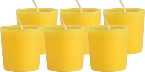 CandleNScent Dark Blue Votive Candles | Unscented - 15 Hour Burn Time - Made in USA (Pack of 6) in Saudi Arabia
