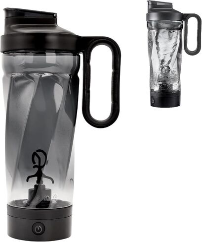 Electric Protein Shaker Bottle, 34 oz Blender Bottles For Protein Mixes, | Tritan | BPA Free| Portable Mixer Cup, Rechargeable Shake Cups And Meal Replacement Shakes(Black) in Saudi Arabia