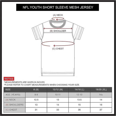 Ultra Game NFL Boys Super Soft Game Day T-Shirt in Saudi Arabia