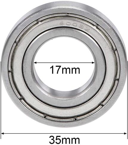 5 قطعة 16003ZZ 17x35x8 مللي متر 16003Z 16003 الكرات الأخدود العميق مزدوجة محمية تحمل الصلب in Kuwait