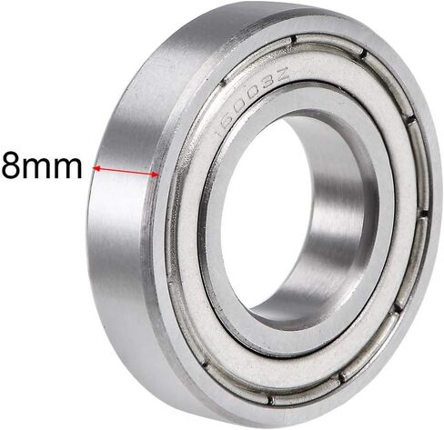 5 قطعة 16003ZZ 17x35x8 مللي متر 16003Z 16003 الكرات الأخدود العميق مزدوجة محمية تحمل الصلب in Kuwait