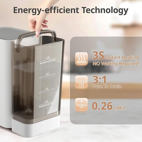 خرطوشة استبدال فلتر ICEPURE WFC002-01، بديلة لنظام تنقية المياه بالتناضح العكسي لسطح الطاولة من ICEPURE، مياه الصنبور المنقاة على 4 مراحل، تزيل 99.99% من PFAS&PFOA&PFOS، 12 شهرًا، عبوة واحدة in Kuwait