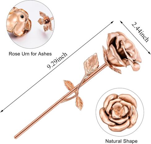 Rose Flower Small Urn for Human Ashes Memorial Mini Cremation Keepsake Urn Stainless Steel Ashes Holder Jewelry Flower in Saudi Arabia