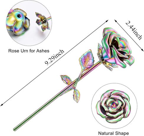 Rose Flower Small Urn for Human Ashes Memorial Mini Cremation Keepsake Urn Stainless Steel Ashes Holder Jewelry Flower in Saudi Arabia