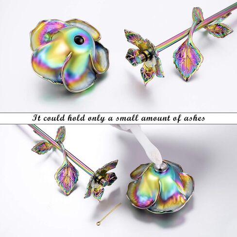Rose Flower Small Urn for Human Ashes Memorial Mini Cremation Keepsake Urn Stainless Steel Ashes Holder Jewelry Flower in Saudi Arabia