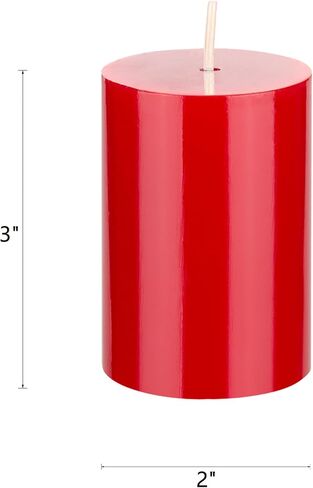 Mega Candles 1 pc Unscented Lavender Round Pillar Candle, Hand Poured Premium Wax Candles 2 Inch x 3 Inch, Home Décor, Wedding Receptions, Baby Showers, Birthdays, Celebrations, Party Favors & More in Saudi Arabia