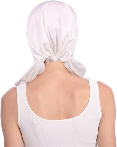 Pre Tied Chemo Head Scarf for Women - Slip On Bandana Headwrap Caps Cancer Turban Sleep Hair Cover Hat in Saudi Arabia