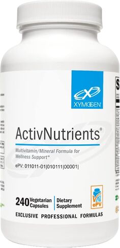 XYMOGEN ActivNutrients مع الحديد والنحاس - فيتامينات متعددة المعادن لدعم الصحة والمناعة والطاقة والمزاج - معادن مخلبية + فيتامينات ب النشطة مع حمض الفوليك (240 كبسولة) in Saudi Arabia