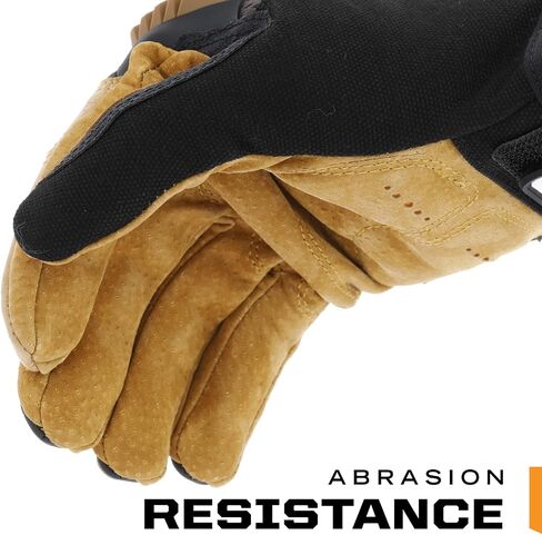 Mechanix Wear: M-Pact Durahide Leather Work Gloves with Secure Fit, Work Gloves with Impact Protection and Vibration Absorption, Safety Gloves for Men (Brown, Large) in Saudi Arabia