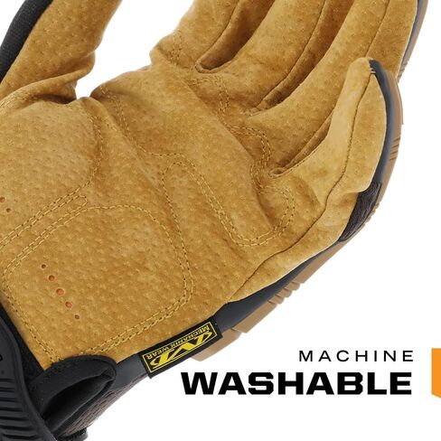 Mechanix Wear: M-Pact Durahide Leather Work Gloves with Secure Fit, Work Gloves with Impact Protection and Vibration Absorption, Safety Gloves for Men (Brown, Large) in Saudi Arabia