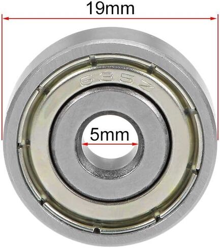20pcs 635ZZ 5x19x6mm 635Z 635 Deep Groove Ball Bearings Low Noise Double Shielded Bearing Steel in Saudi Arabia