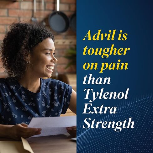 أدفيل ليكوي جل مسكن الألم ومخفض الحمى، دواء الألم للبالغين مع ايبوبروفين 200 ملغ للصداع وآلام الظهر وآلام الدورة الشهرية وتخفيف آلام المفاصل - 20 كبسولة مملوءة بالسائل in Kuwait