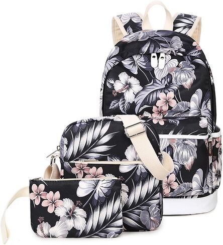 حقيبة ظهر مدرسية للفتيات مجموعة حقيبة ظهر لطيفة مكونة من 3 قطع للنساء in Kuwait