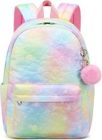 16 Inch Kids Backpack for Girls Cute Lightweight Daypack School Bags for 3 4 5 6 7 8 Years Old Preschool Elementary - Blue in Saudi Arabia