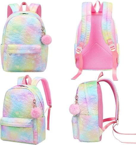 16 Inch Kids Backpack for Girls Cute Lightweight Daypack School Bags for 3 4 5 6 7 8 Years Old Preschool Elementary - Blue in Saudi Arabia