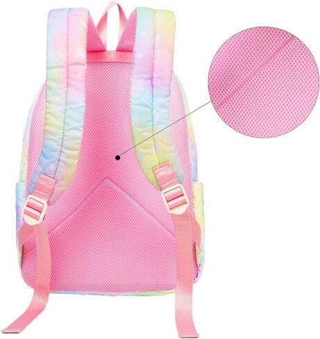 16 Inch Kids Backpack for Girls Cute Lightweight Daypack School Bags for 3 4 5 6 7 8 Years Old Preschool Elementary - Blue in Saudi Arabia