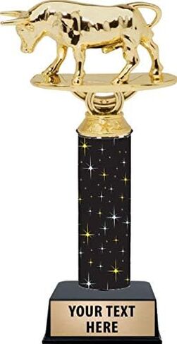 جوائز الثور الهائج مقاس 9.5 بوصة - جائزة Black Midnight Raging Bull Trophy Prime in Saudi Arabia