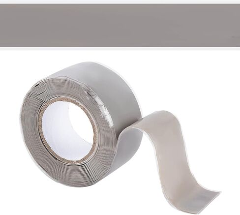 GORGECRAFT Self Fusing Silicone Tape 10Ft x 1 Inch Gray Waterproof Repair Sealing Insulation Tape Multi-Purpose Electrical Tape for Seal Radiator Hose Leak Emergency Pipe Repair Electrical Cables in Saudi Arabia