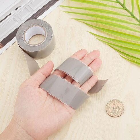 GORGECRAFT Self Fusing Silicone Tape 10Ft x 1 Inch Gray Waterproof Repair Sealing Insulation Tape Multi-Purpose Electrical Tape for Seal Radiator Hose Leak Emergency Pipe Repair Electrical Cables in Saudi Arabia