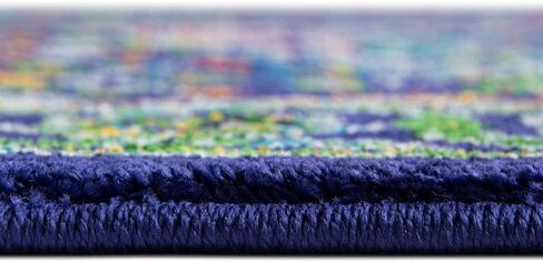 سجادة منطقة فريدة من نوعها من مجموعة Loom Calypso - ترينيداد (مفرش مقاس 2 × 6 بوصات، أزرق داكن/أخضر) in Saudi Arabia
