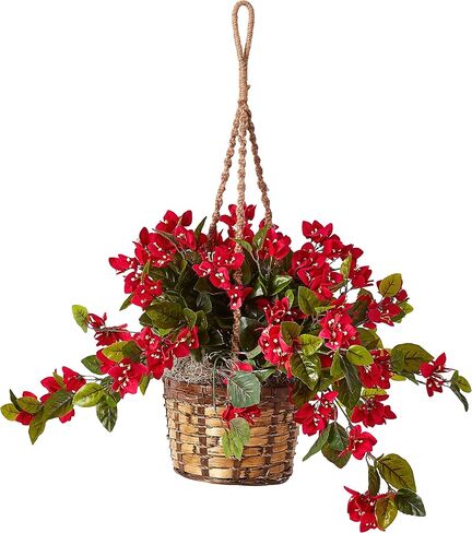 Nearly Natural Bougainvillea Hanging Basket UV Resistant (Indoor/Outdoor) in Saudi Arabia