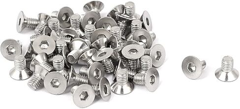 uxcell M2 x 12mm Hex Socket Countersunk Flat Head Screw Bolts 50pcs in Saudi Arabia