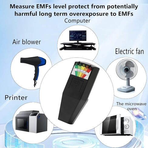 LED Magnetic Field Detector Ghost Hunting Paranormal Equipment Tester Portable Counter (Black, 1 PC) in Saudi Arabia