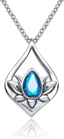 لوتس زهرة جوهرة جرة الحرق القلائد للرماد دمعة تذكارية جرة قلادة مجوهرات الرجال النساء حامل الرماد in Kuwait