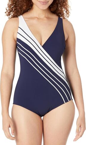 Gottex Women's Standard Simple Elegance Surplice One Piece in Saudi Arabia