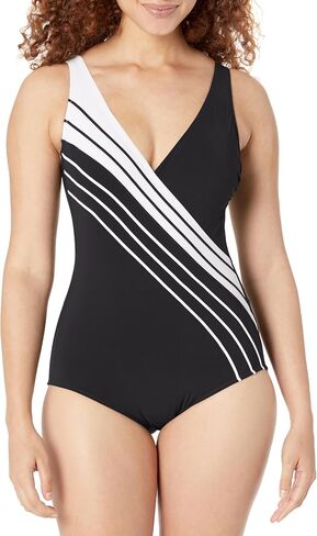 Gottex Women's Standard Simple Elegance Surplice One Piece in Saudi Arabia