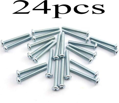 24 قطعة 8-32x1-1/4 "آلة مسامير معدنية تصاعد الأجهزة تركيب الملحقات الربط عبر مشقوق مستديرة فيليبس مسمار لولبي ذو رأس مزلاج in Saudi Arabia