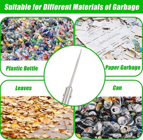 Trash Pickup Tool,48Inch Trash Picker Upper Grabber High-Duty Stainless Steels Tip Lightweight & Reinforcement Garbage Debris Nabber Litter Picker Grabber Durability Reacher Yard Stick in Saudi Arabia