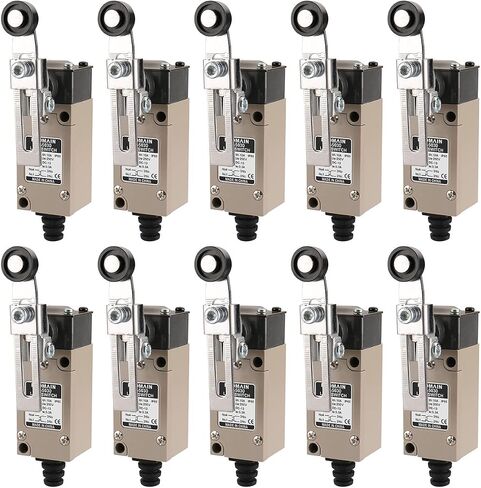 Baomain HL-5030(TZ-1108) Adjustable Roller Lever Momentary Limit Switch 1NC+1NO 380V 10A IP65 Pack of 1 in Saudi Arabia