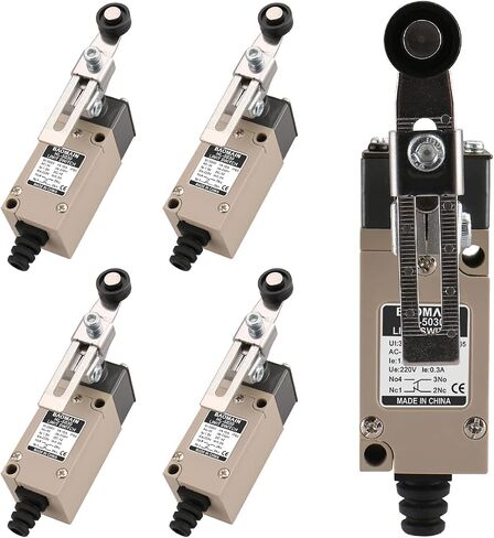 Baomain HL-5030(TZ-1108) Adjustable Roller Lever Momentary Limit Switch 1NC+1NO 380V 10A IP65 Pack of 1 in Saudi Arabia