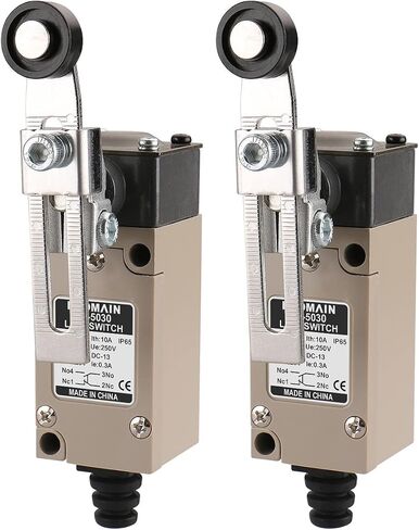 Baomain HL-5030(TZ-1108) Adjustable Roller Lever Momentary Limit Switch 1NC+1NO 380V 10A IP65 Pack of 1 in Saudi Arabia