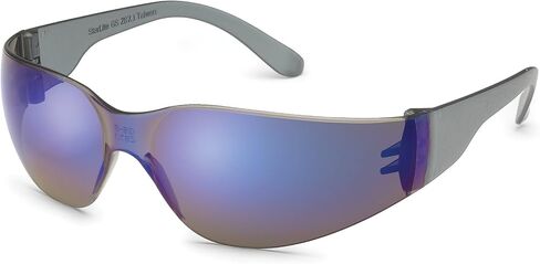 Gateway Safety 469M UL-Certified StarLite Safety Glasses, Blue Mirror Lens, Gray Temple (Pack of 10) in Saudi Arabia