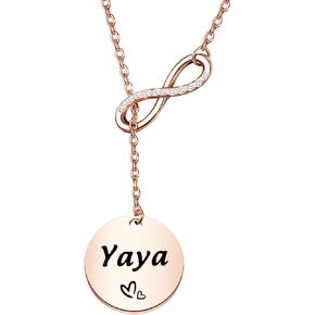 TGBJE Gigi Necklace Lola Necklace Great Grandma Gift Birthday Gifts for Grandma Godmother Gift Family Jewelry