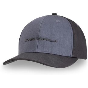 GMC Denali Rubber Logo Hat - Structured Snapback Cap - Officially Licensed by GM Black