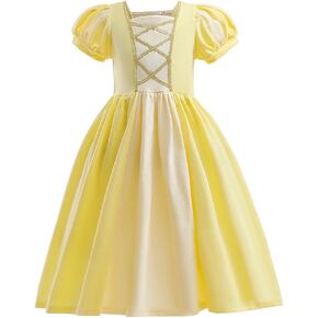 CinheyU Girls Princess Halloween Costume Christmas Cotton Dresses Birthday Party Pageant Fancy Carnival Cosplay Ball Gown