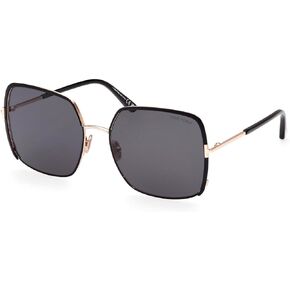 Tom Ford Sunglasses FT 1006 Raphaela 02A Shiny Rose Gold, t Logo/Smoke Lens