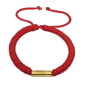 Origin Siam Handmade Lucky Tibetan Mantra Knot Rope Bracelet | Adjustable Cord String Amulet Wristband | Unisex Friendship Band for Energy, Luck, Love and Unity