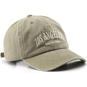 Los Angeless Hat Distressed Vintage Embroidered Basebal Cap for Men and Women
